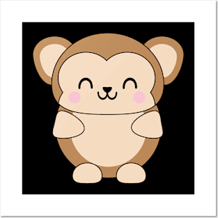 Cute Baby Monkey Posters and Art